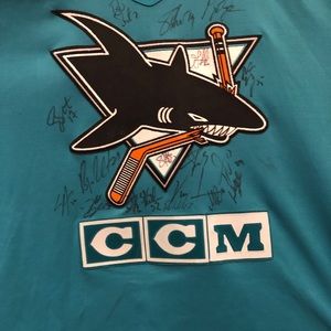 Sharks jersey signed
